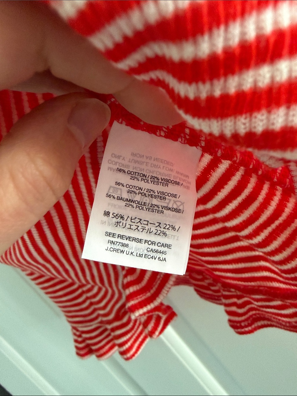 Madewell Red & White Striped Tank Top - Picture 3 of 6
